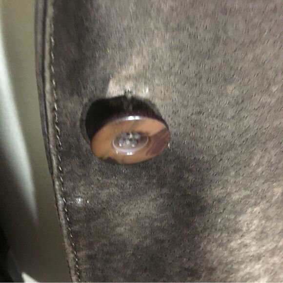 Savannah VTG 100% Leather Brown Jacket  Size 4P - Picture 10 of 14